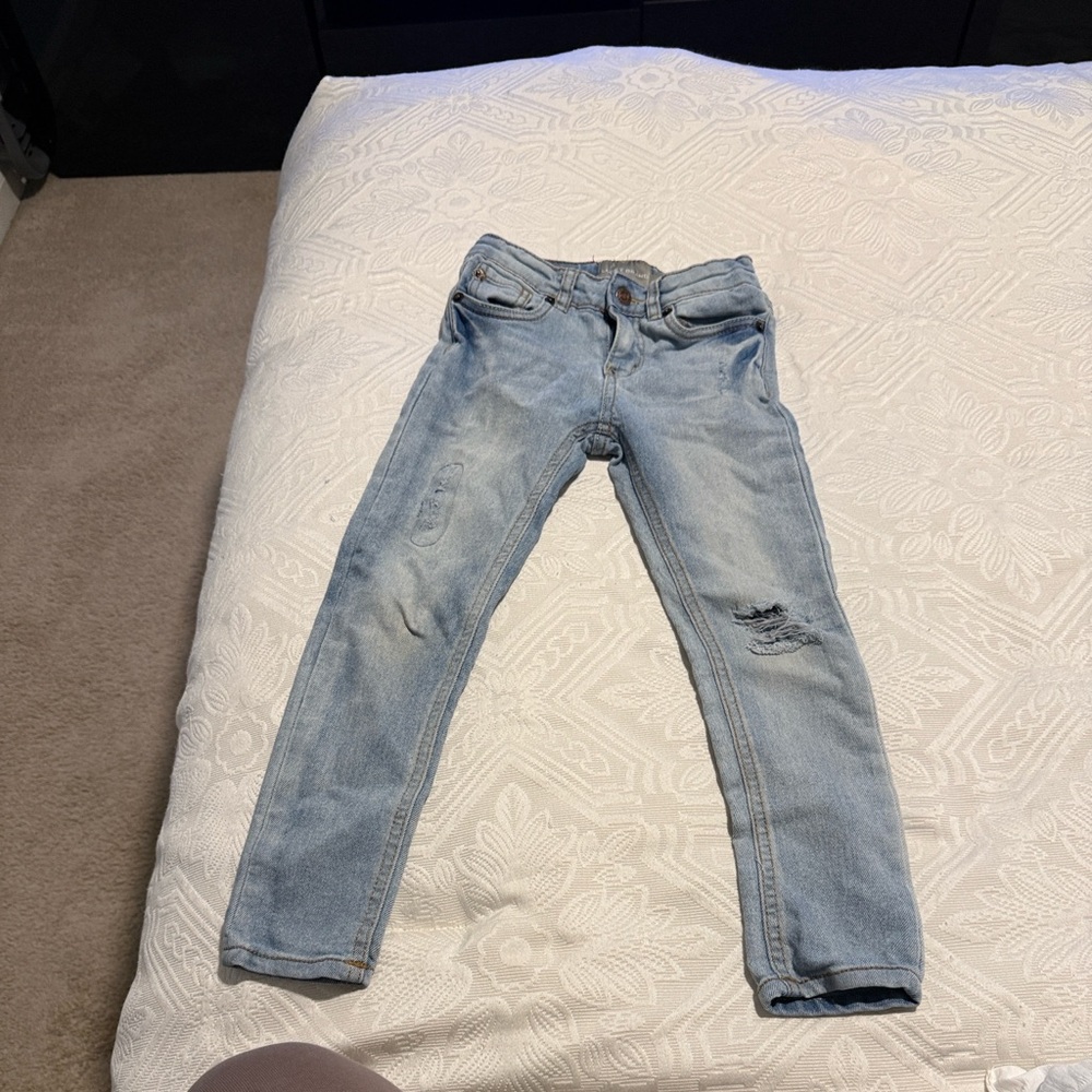 Lucky Brand Light Blue Denim Destressed Jeans